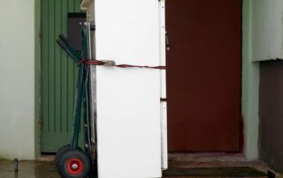 A Refrigerator on a Dolly